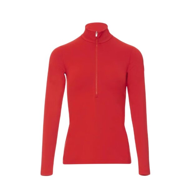 Fulsap Gemini 1/4 Zip Pullover Womens XL Red Base Layer Power Stretch Mock Neck - Picture 13 of 13